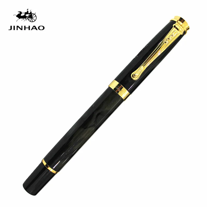 Шариковая ручка Jinhao 500 шариковая Роскошная золотая модель 0 7 мм черная заправка