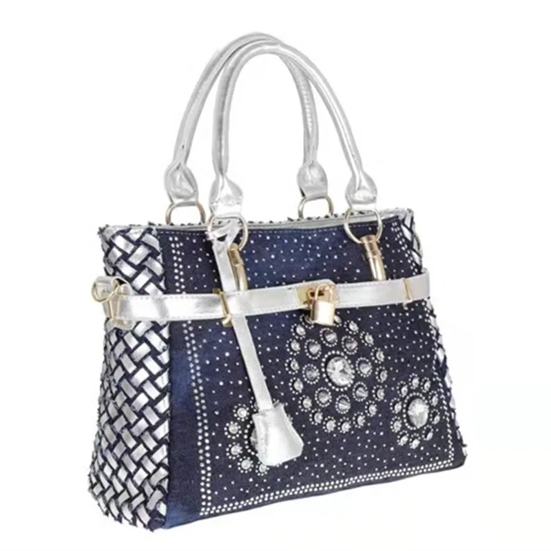 

Moment 2020 Big Capacity Handbag Shoulder Crossbody Bag Cowboys Jean design