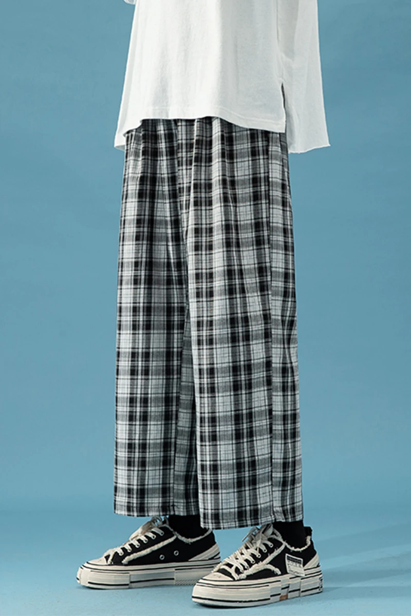 

Boys Summer Loose All-Matching Straight Pants Fashion Brand Thin Cropped Pants