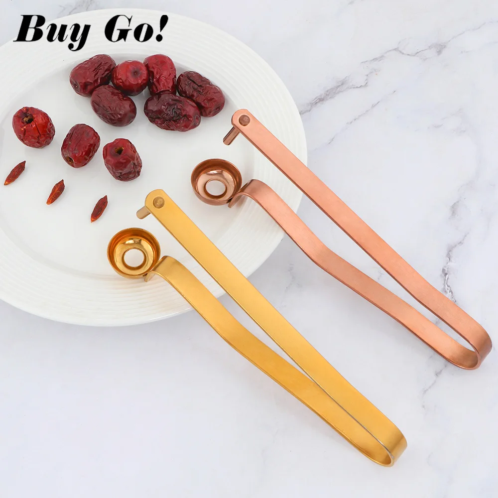 1 шт. вишневые нитки из нержавеющей стали длинная ручка фруктовый сердечник