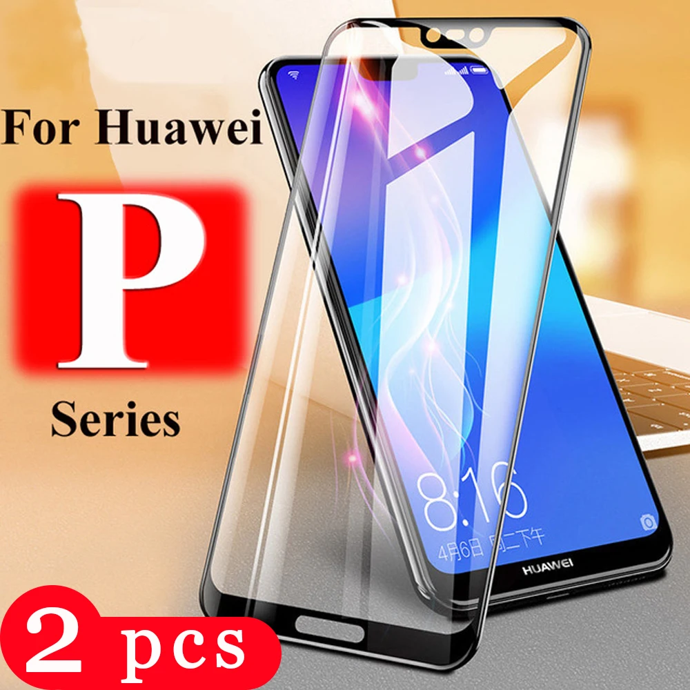 2 шт. полное покрытие закаленное стекло для huawei P30 P20 pro P10 P9 lite защитная пленка