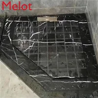 Customized Chengdu Natural Marble Door Stone Stone Window Sill Bathroom Base Shower Room Slot Broaching Non-Slip Stone Stone