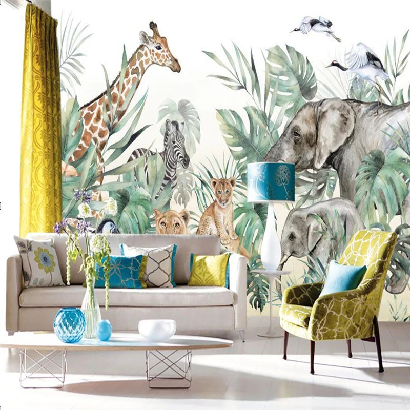 Обои beibehang с изображением животных из Юго Восточной Азии обои для спальни