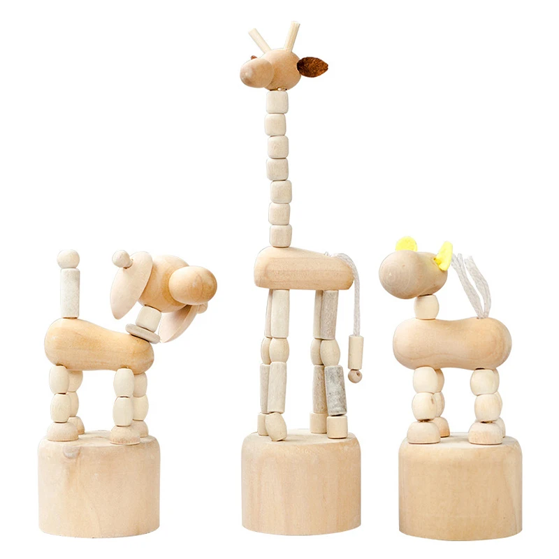 Креативные деревянные поделки детские игрушки аксессуары для украшения дома