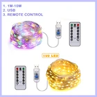 Гирлянда с 100 светодиосветодиодный, 1-10 м, 5 В, USB