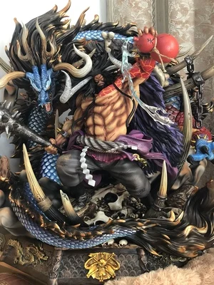 Негабаритная статуя один кусок четыре императора 1/6 Kaido GK резиновая фигурка героя Коллекционная модель игрушечная коробка P1611