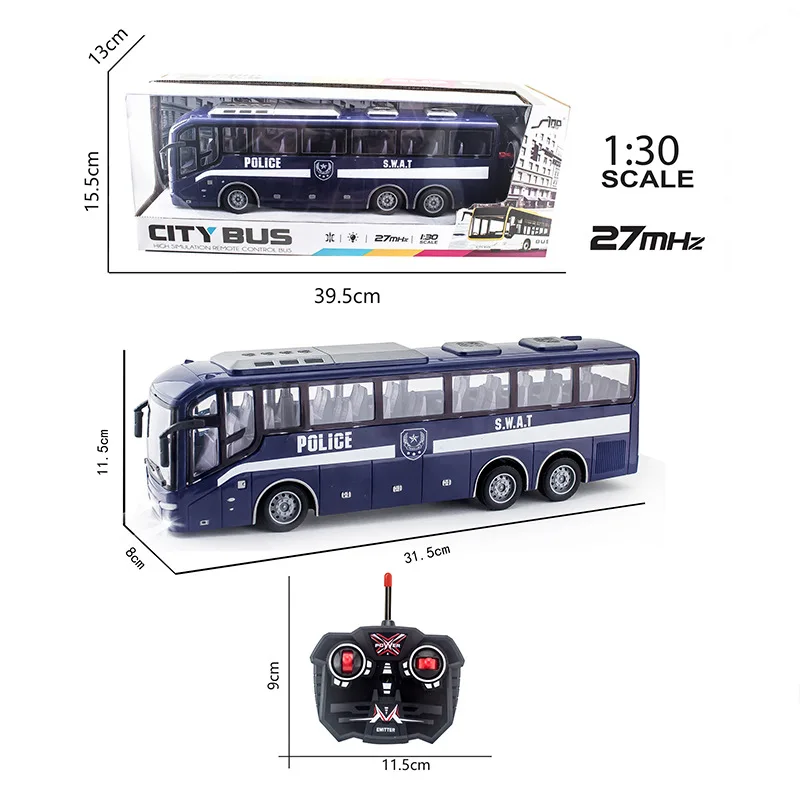 4CH Electric Wireless Remote Control Bus With Light Simulation School Tour Model Toy | Игрушки и хобби