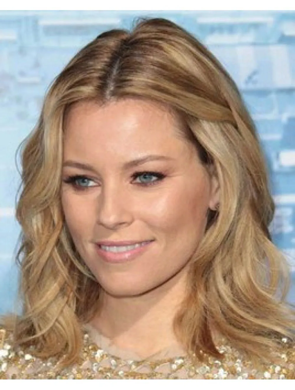 100% Human Hair Elizabeth Banks Medium Ombre Loose Wave Hairstyle Monofilament Top 13 * 4 Lace Front Full Wigs