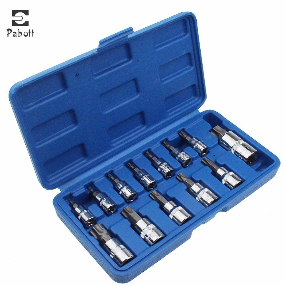 

Набор торцевых головок для автомобиля, 13 шт., 1/4 дюйма, 3/8 дюйма, 1/2 дюйма