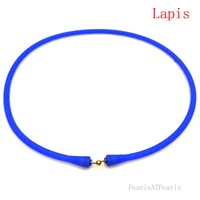 wholesale 16 inches lapis rubber silicone cord band for custom necklace