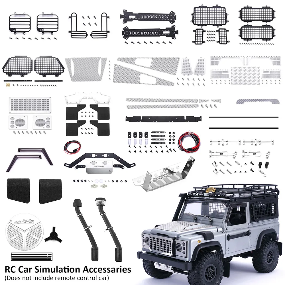 

RC Car Simulation Accessaries Assembly Car Accessaries For Model D90 D91 MN99 MN99S 1/12 RC car Window Mesh Upgrade Spare Parts