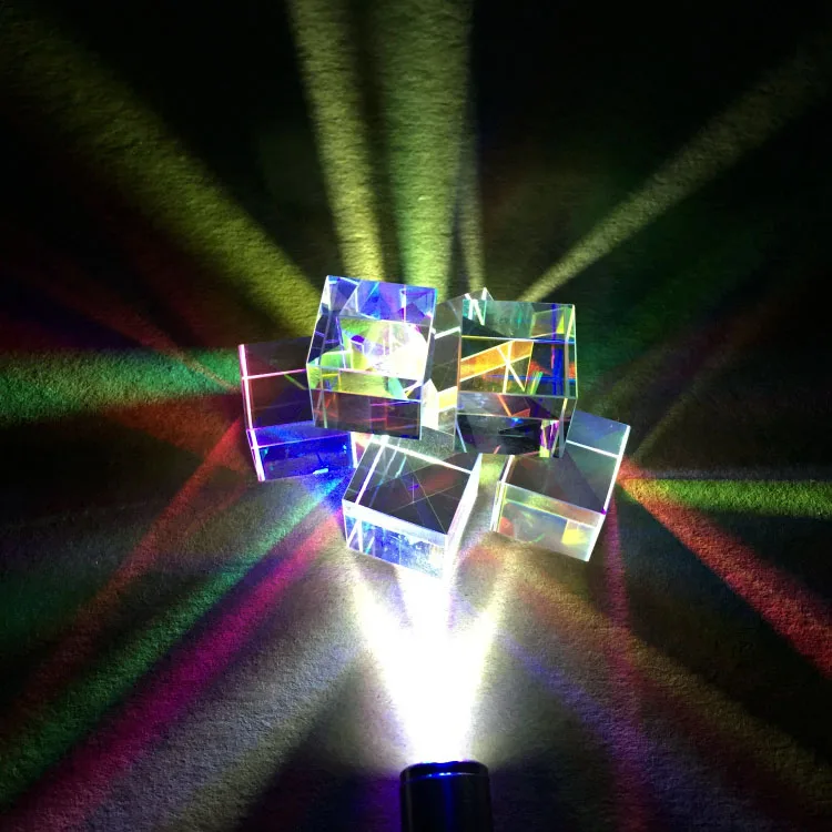 X-кубическая Призма RGB Combiner сплиттер крестообразная дихроичная Призма-украшение преподавания физики инструменты фотография исследования образовательный подарок