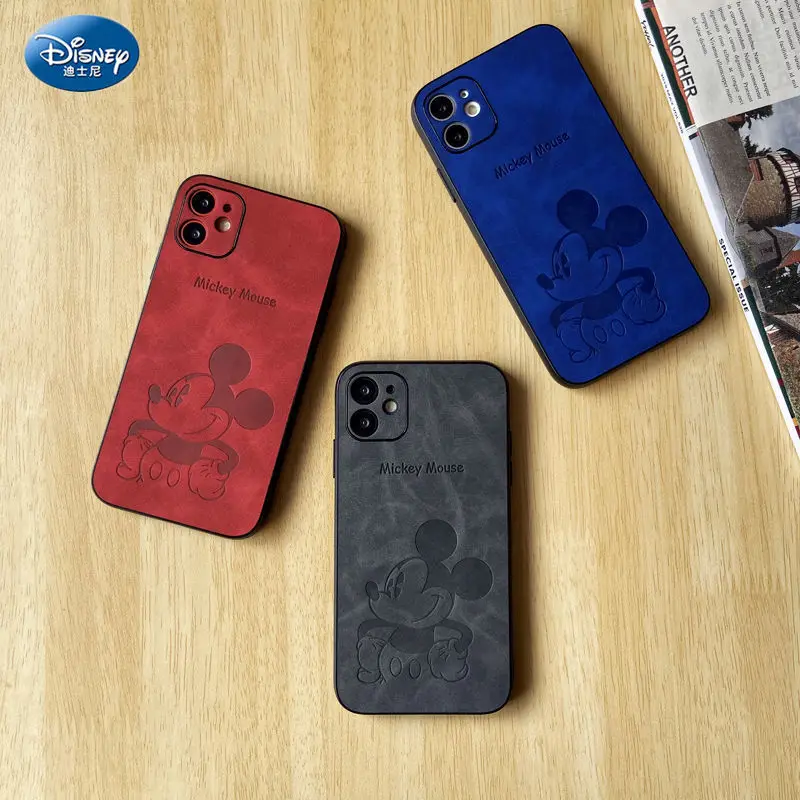 

DISNEY 2021 Minnie Silicone Case for IPhone 11 Pro Xs Max iPhone SE 2020 7 8 Plus Official Liquid Silicon 360 Full Cover