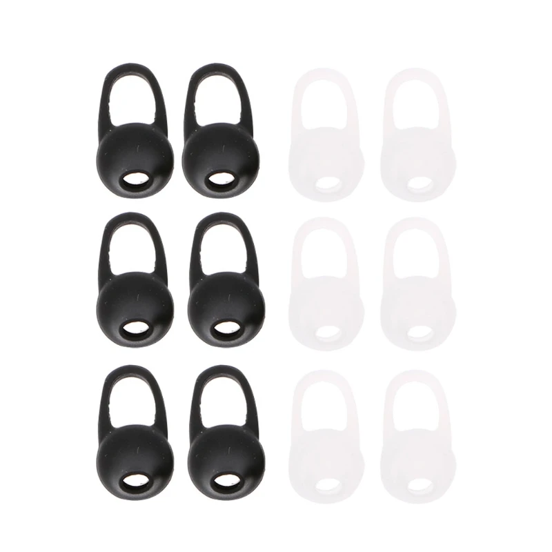

6 Pairs Universal Silicone Earbud Tips Cover Pad Replacement For Bluetooth-compatible Earphone DXAC