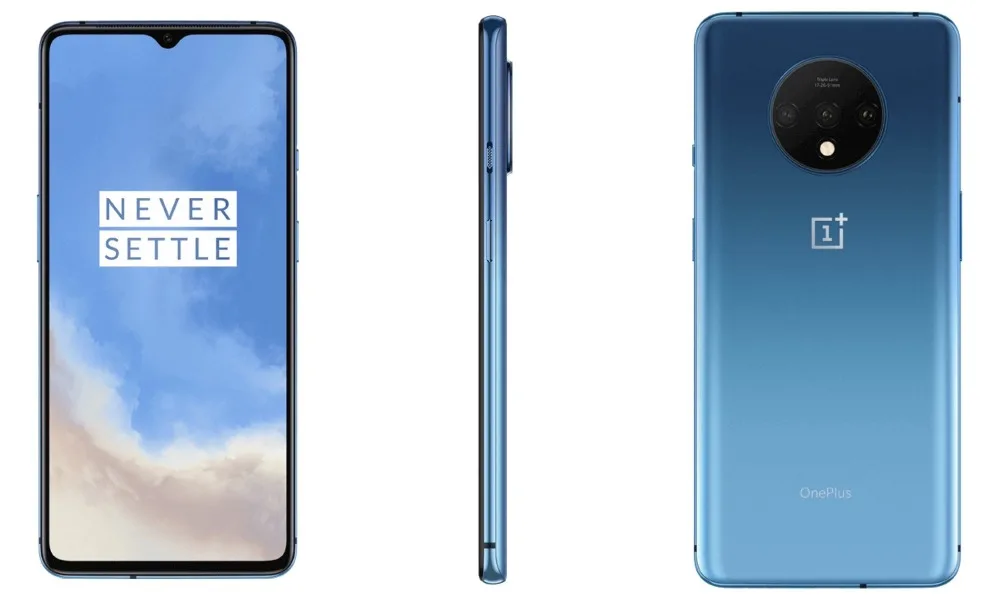 Мобильный телефон OnePlus 7T с глобальной прошивкой, 6,55 дюймов, 90 ГГц, 8 ГБ ОЗУ, 128 ПЗУ, Snapdragon 855 Plus, 48MP, 2X зум-камера, NFC, игровой телефон