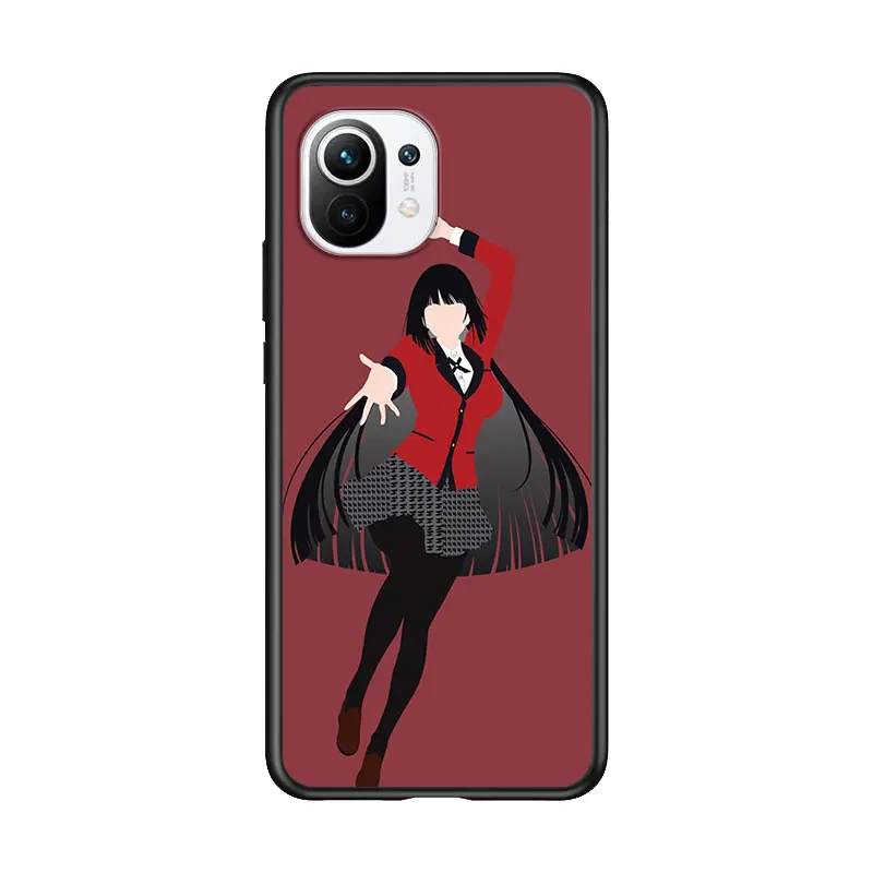 

Jabami Kakegurui for Xiaomi Mi 11 10T Note 10 Ultra 5G 9 9T SE 8 A3 A2 A1 6X Pro Play F1 Lite 5G Black Phone Case