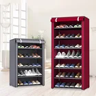 Современный минималистичный обувной стеллаж из нетканого полотна, пыленепроницаемый шкаф для хранения обуви, сумки для хранения мелочей Компактный органайзер для обуви