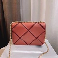 luxury chain bag stitching embroidery new design shoulder bag fashion messenger bag ladies birthday gift send box