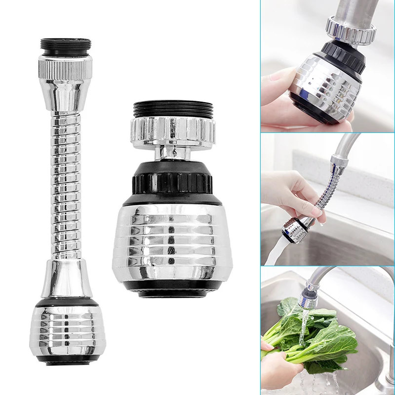 

Faucet Extension Shower Head Household Kitchen Pressurized Water-saving Splash-proof 360 Degree Rotation Faucet Extender