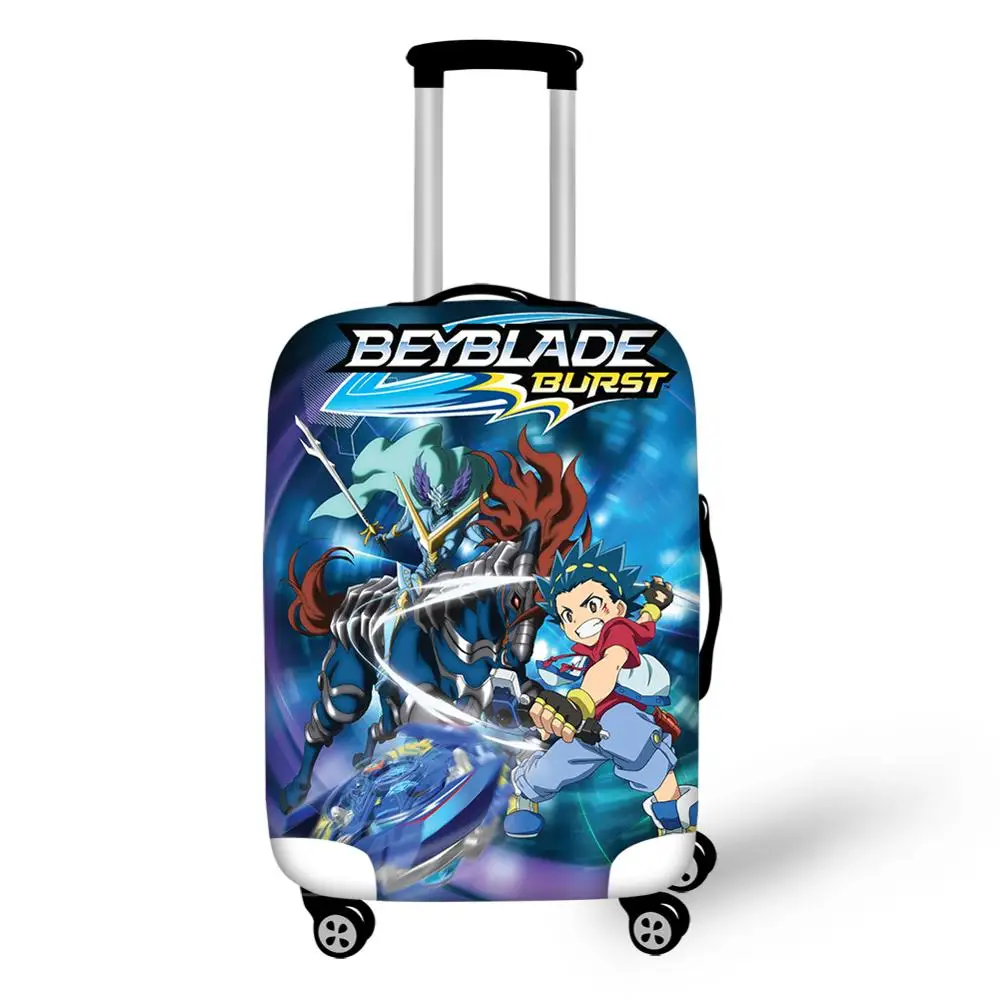 HaoYun Fashion Dust-proof Luggage Cover Beyblade Prints Pattern Travel Accessories 3D Anime Design Water-proof Suitcase Cover
