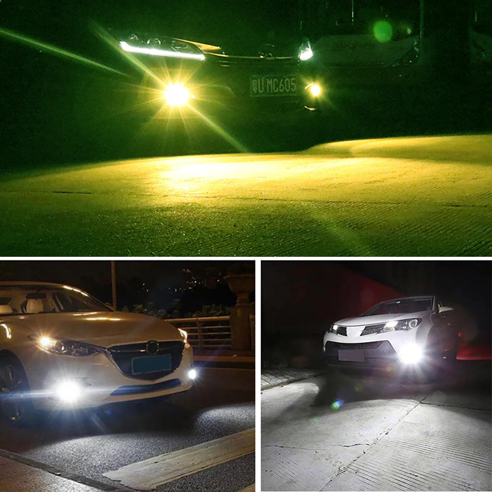 2 шт. автомобильный H4 led 2835 Led Противотуманный светильник s 20SMD 4300k золотисто-желтый