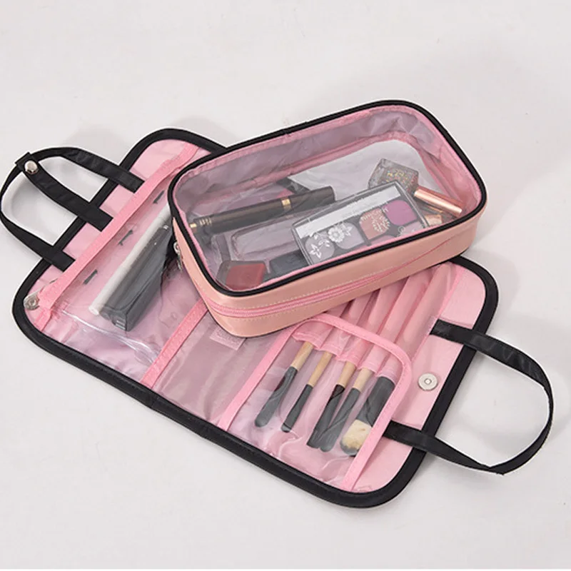 Большой Ёмкость косметичка Водонепроницаемый путешествия девушки макияж помада