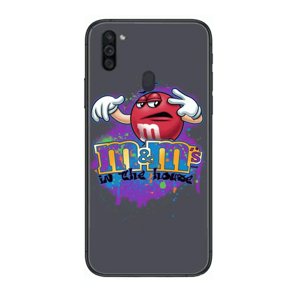 

M&M chocolate beans Mobile Phone Case Hull For Samsung Galaxy M 10 20 21 31 30 60S 31S Black Shell Art Cell Cover TPU