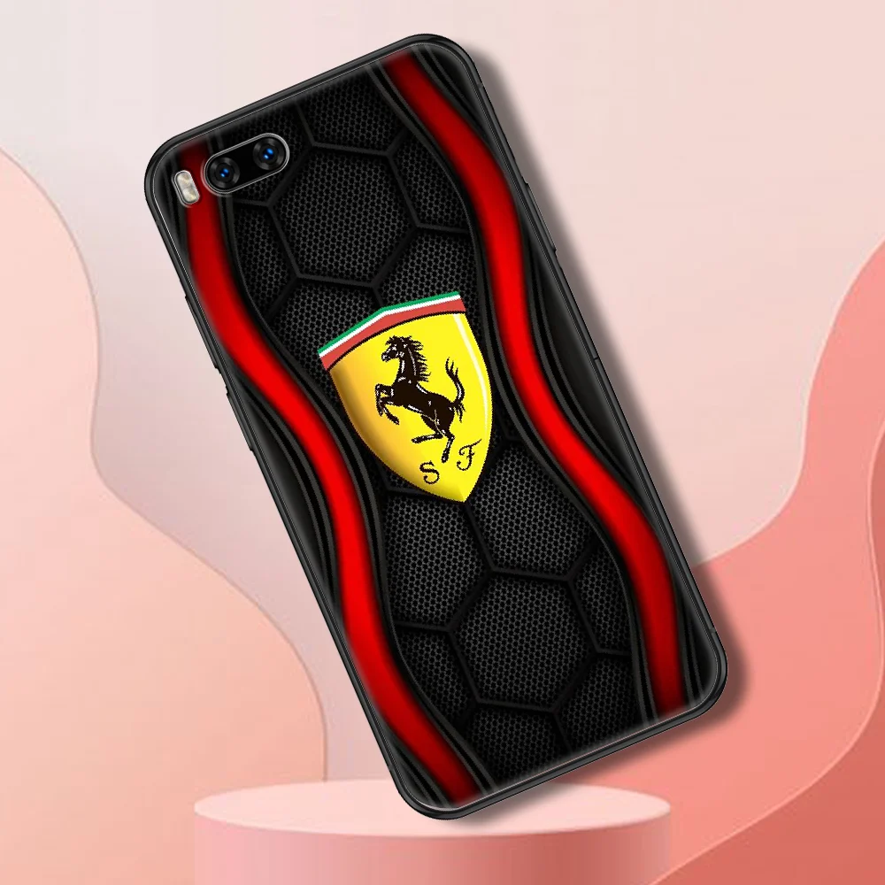 

Italy Super ferraris Car Phone case For Xiaomi Mi Max Note 3 A2 A3 8 9 9T 10 Lite Pro Ultra black soft Etui painting back trend