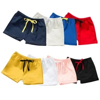 summer children shorts cotton elastic waist thin toddler shorts for boys girls casual sports pants beach trousers clothing a0117