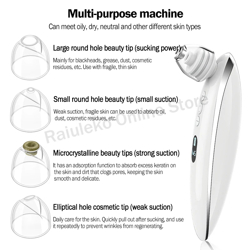 Электрический пылесос для удаления черных точек очиститель пор от акне