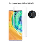 Для Huawei Mate 30 Pro 5G  4G защита для камеры и защита экрана HD Гидрогелевая пленка мягкая 3D полное покрытие изогнутая защита