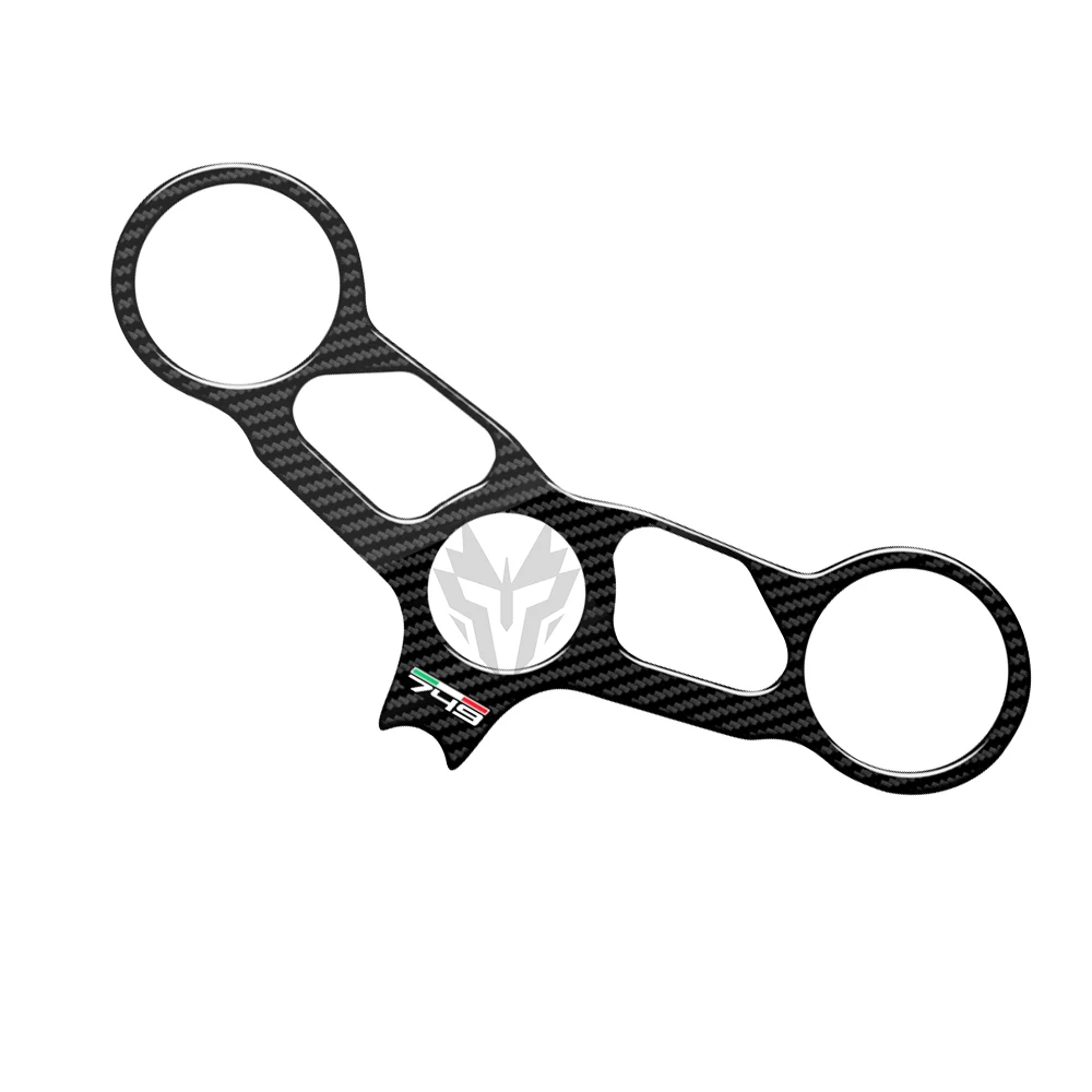 3D Карбон мотоциклетные Топ тройной зажимной хомут Стикеры для поездок на