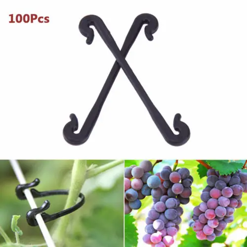 

Agricultural Plant Vines Tied Buckle Fixed Lashing Hook Greenhouse Garden Flower Plant Tie for Garden Tools 100 Pcs