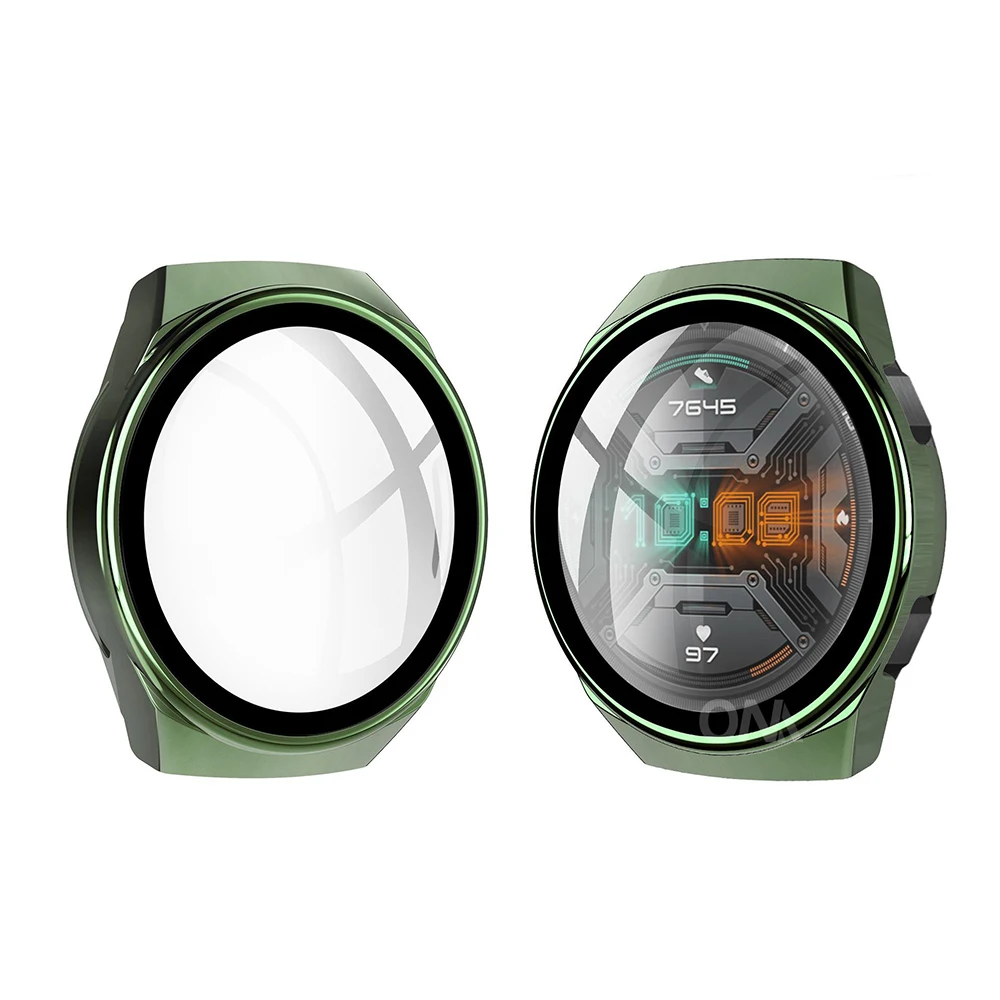 Чехол для Huawei Watch GT 2E GT2E GT2 2 42 мм 46 полное покрытие бампер Защитное стекло экрана |