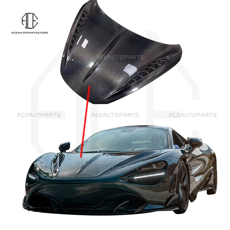 

720S углеродное волокно, передний бампер, капоты двигателя, крышка для Mclaren 720S 2017 2018 2019 2020