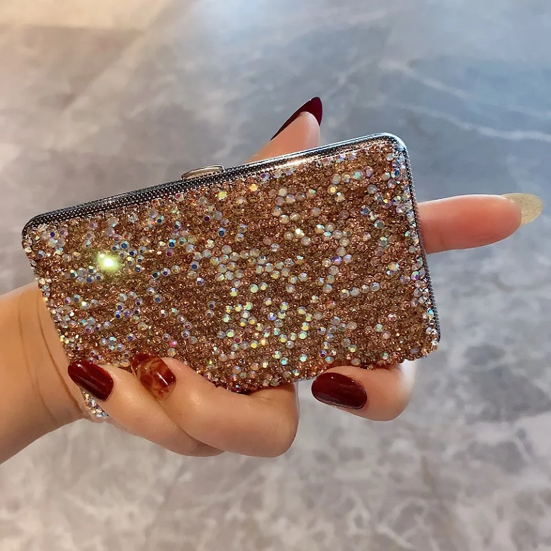 Алмазный женский чехол для сигарет Кристальный тонкий портативный контейнер