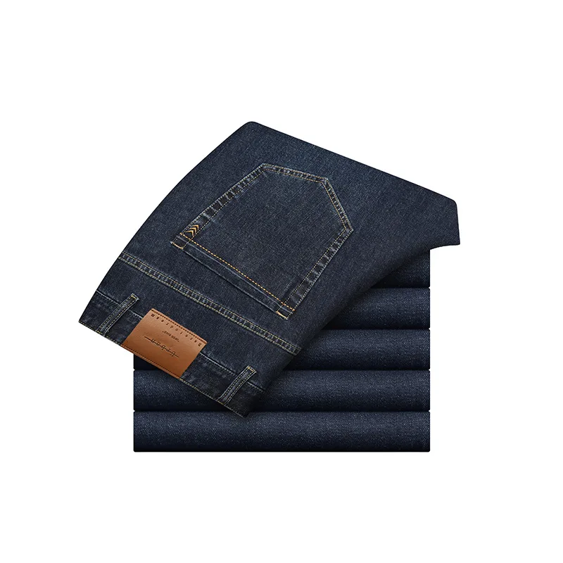 Брендовые джинсы мужские s бизнес стрейч брюки повседневные Прямые для мужчин