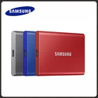 Samsung T7 SSD 500 Гб ТБ 2 ТБ USB3.2 Gen 2 Type-C портативный интерфейс твердотельный накопитель PCIe NVMe
