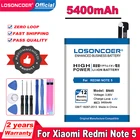 Аккумулятор LOSONCOER 5400 мАч BN45 для Xiaomi Note 2 для Redmi Note 5 Note5