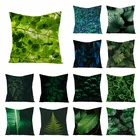 Летние Искусственные льняные наволочки, зеленая наволочка для подушки, 45x5, декоративная наволочка для гостиной, диванные подушки, домашний декор