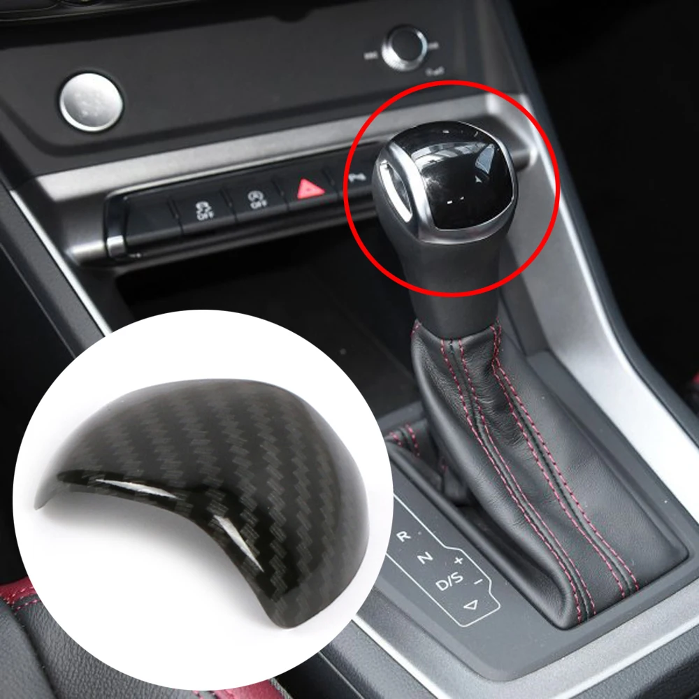 

For Audi Q3 2019 2020 ABS Matte Silver Car Accessories Decorative AT Automatic Gear Shift Knob Cover Trim