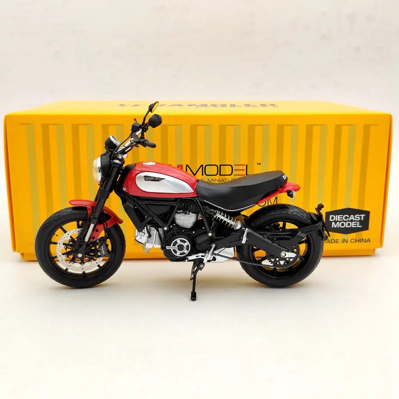 TSM 1/12 для D ~ cati скремблер значок 803CC 2015 Rosso TSMMC004 красный мотоцикл литья под
