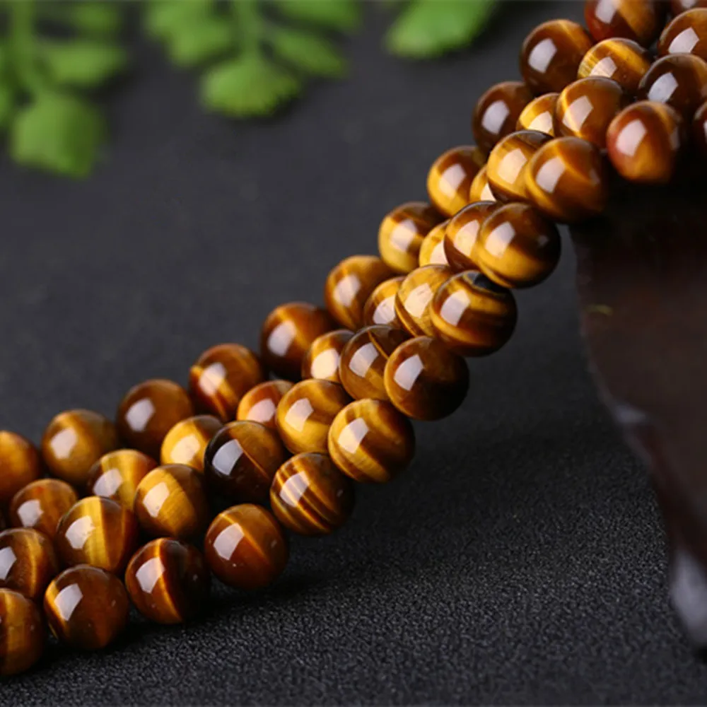 

Grade AAA Natural Yellow Tiger's Eye Beads NOT Dyed 2mm-20mm Smooth Polished Round 15 Inch Strand HY01