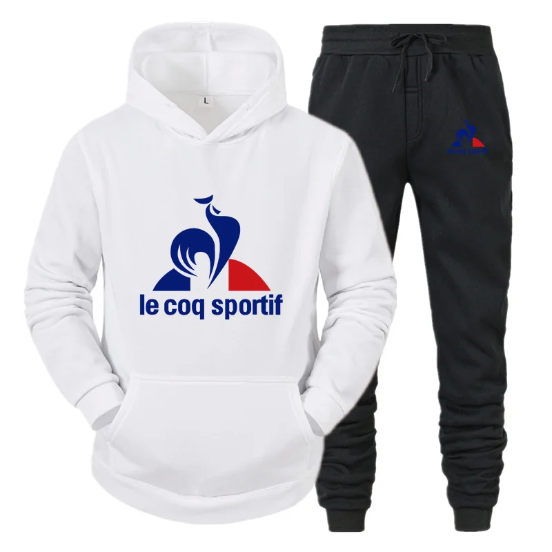 Men's Casual Suit Hooded Jacket Men's Fashion Suit Warm Sweater Sportswear + Pants Suit Men's Jacket Jacket Men's Long Sweatshir columbia men s watertight ii front zip hooded rain jacket