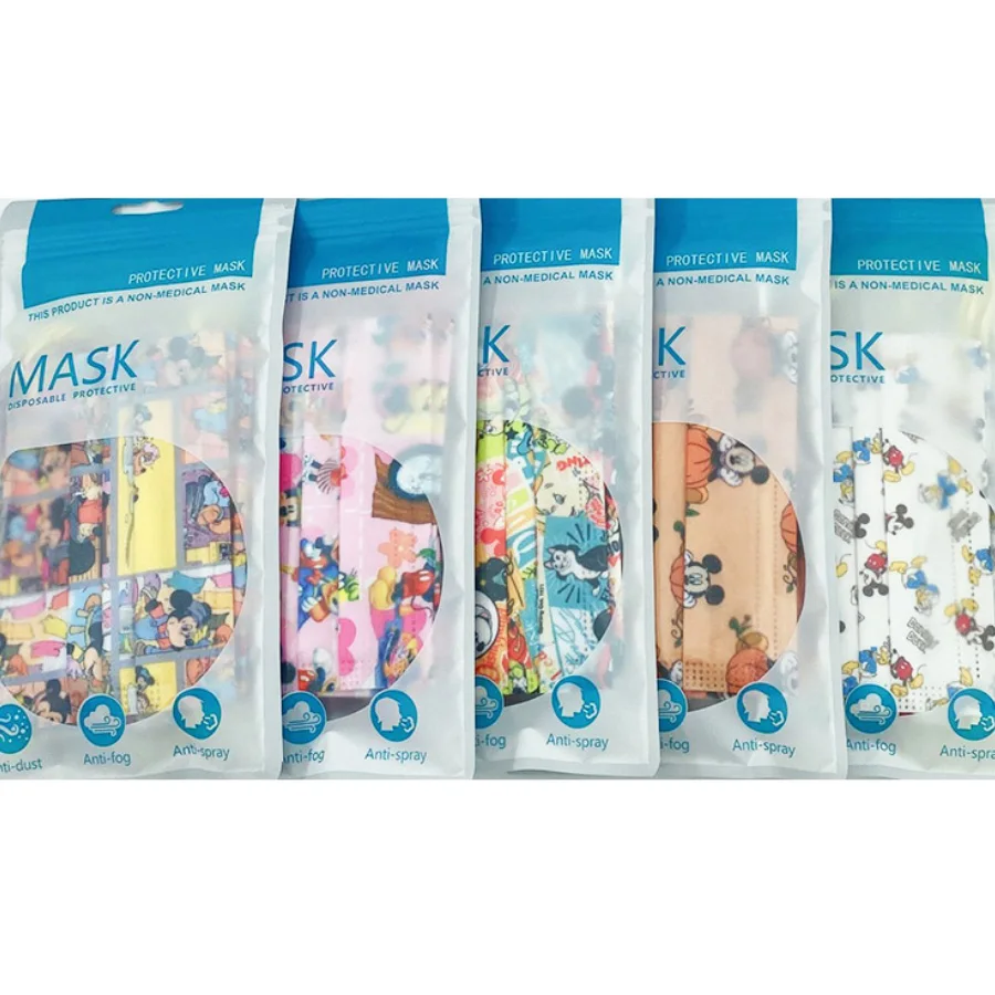 

Защитная маска для лица для взрослых, модная Микки Маус из мультфильма, 3 слоя, для защиты детей