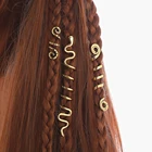 Спиральные металлические подвески викингов, оплетка для волос, страшная борода, Дред, бусины, зажимы, манжеты, ювелирные изделия, кольца для волос, аксессуары