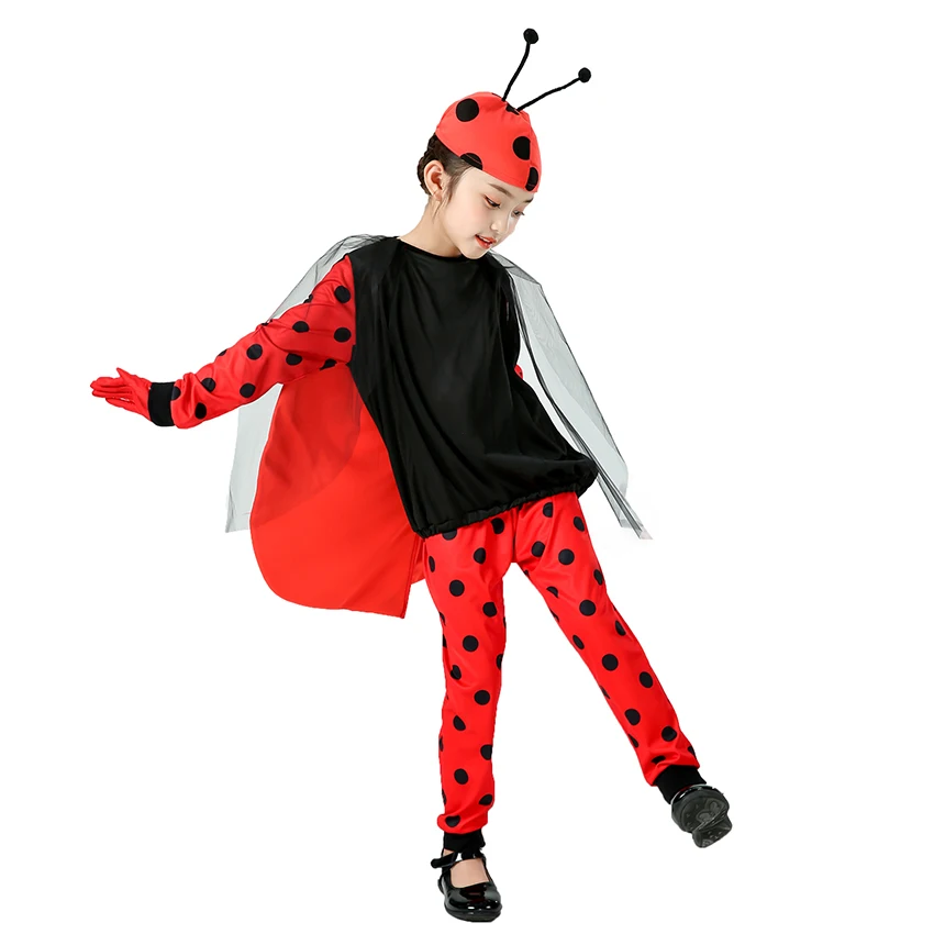 

The Beatles Costumes Girl Suits Halloween Costume for Kids Lovely Cute Beatles Insect Cosplay Anime Carnival Clothes Dress New
