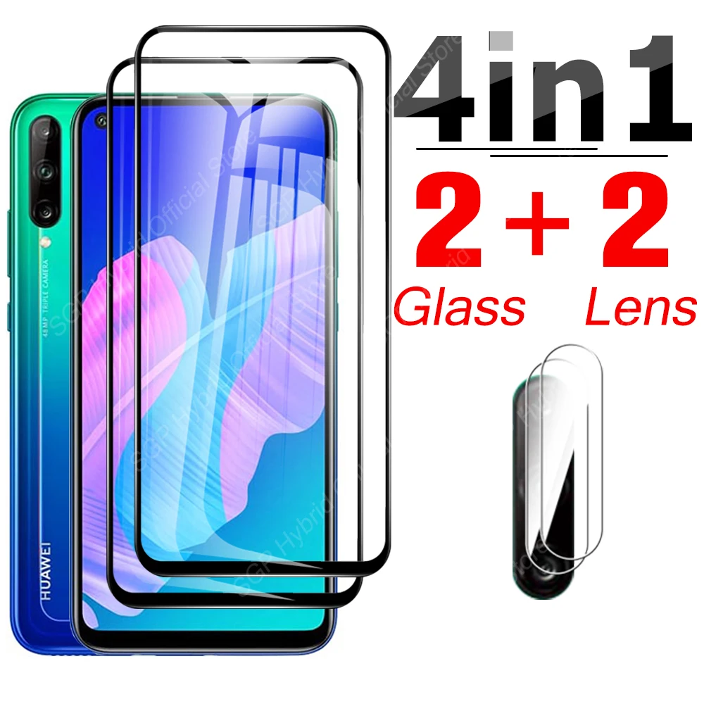 

4-в-1 Защитное стекло для экрана для Huawei Y7P Y7A Y7 Pro Y 7 Prime 2019 Y7 P A 7A 7 P объектив камеры закаленная пленка