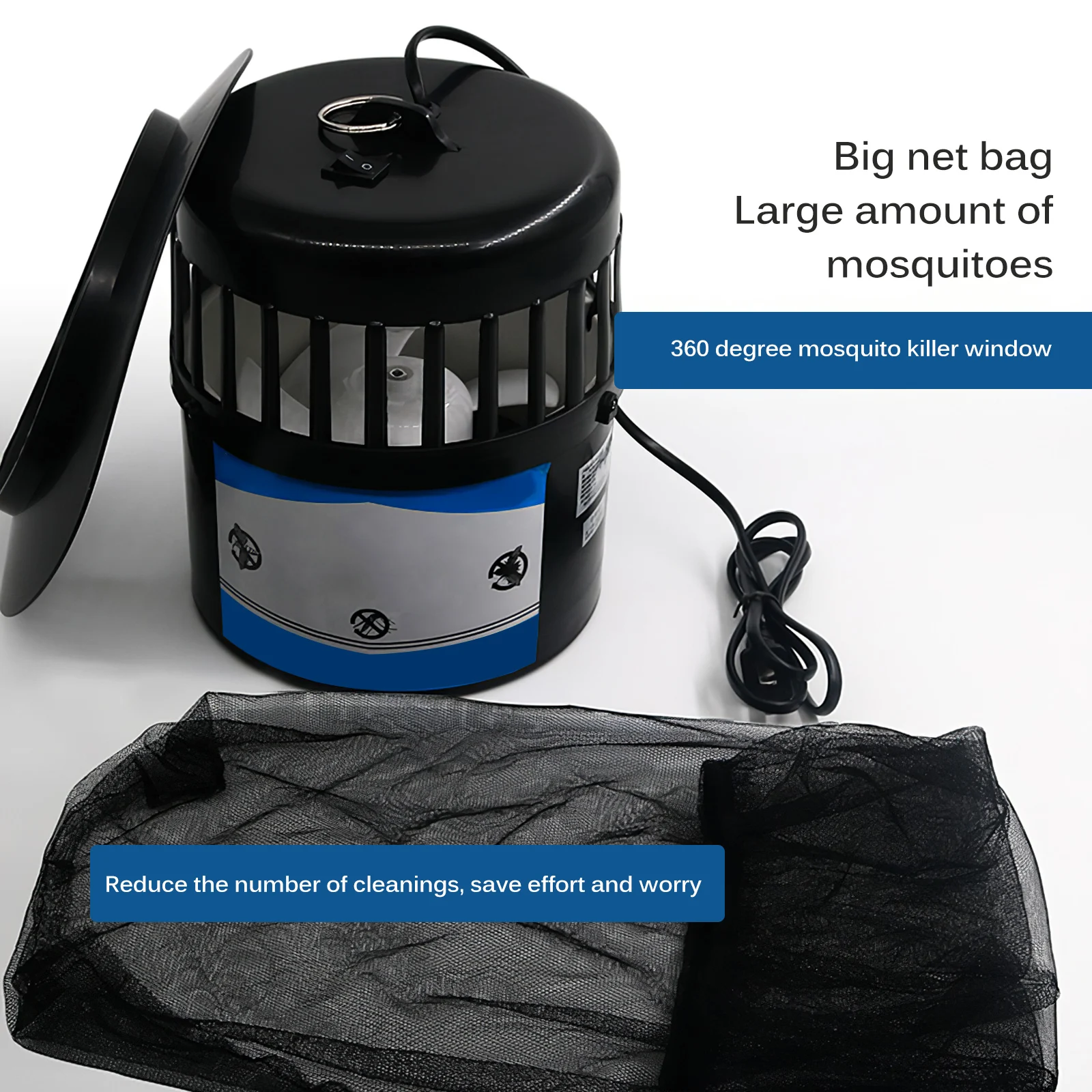 Ловушка для комаров профессиональная Подвесная лампа насекомых с мотором на