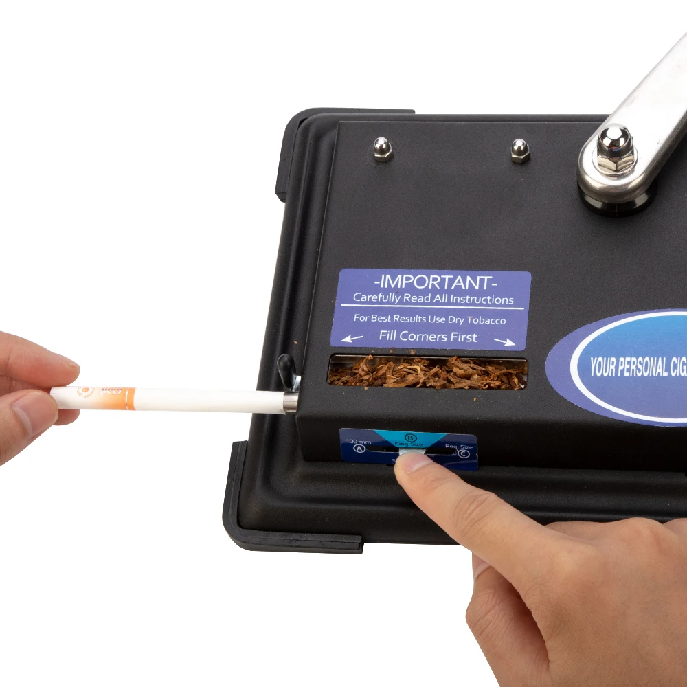 Hand-cranked Tobacco Rolling Machine Cigarette Filling Manual Smoking DIY Tools Maker Roller Men Gadget Gifts | Дом и сад